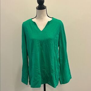 Belle by Kim Gravel Ponte Split Neck Top